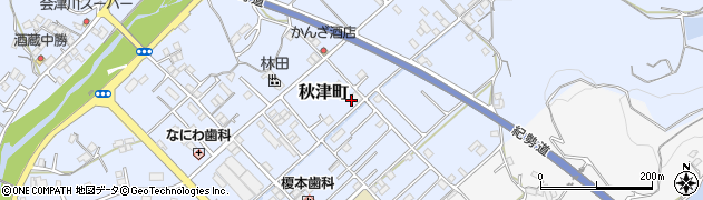 和歌山県田辺市秋津町247周辺の地図