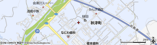和歌山県田辺市秋津町231周辺の地図