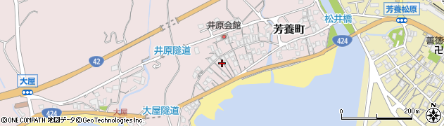 和歌山県田辺市芳養町884周辺の地図