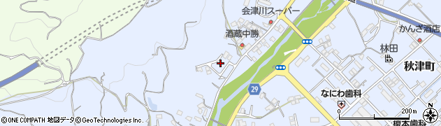 和歌山県田辺市秋津町1265周辺の地図
