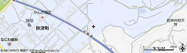 和歌山県田辺市秋津町481周辺の地図