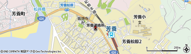田辺市立公民館・集会場芳養公民館周辺の地図