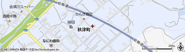 和歌山県田辺市秋津町395周辺の地図