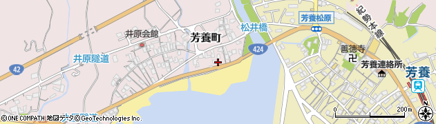 和歌山県田辺市芳養町975周辺の地図
