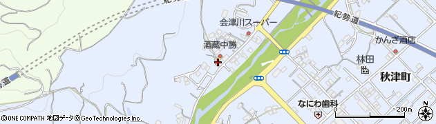和歌山県田辺市秋津町1305周辺の地図