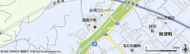 和歌山県田辺市秋津町1298周辺の地図