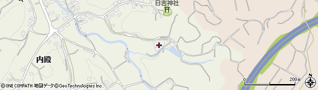 福岡県福津市内殿97周辺の地図