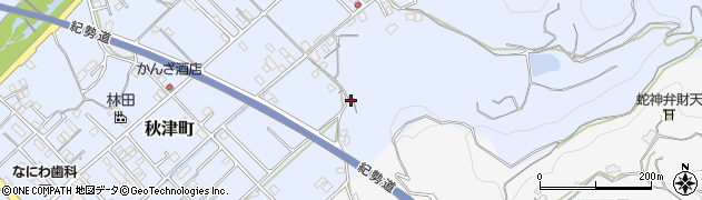 和歌山県田辺市秋津町486周辺の地図