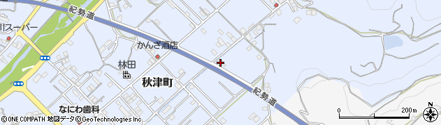 和歌山県田辺市秋津町425周辺の地図