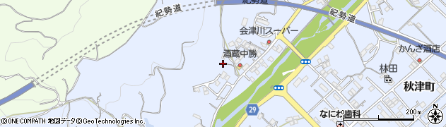 和歌山県田辺市秋津町1284周辺の地図