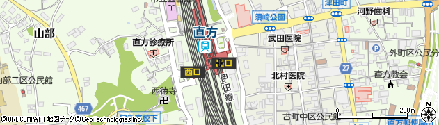 直方駅周辺の地図