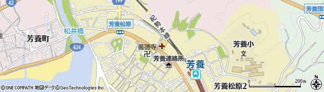 ダイソーパーティハウス田辺芳養店周辺の地図