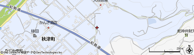 和歌山県田辺市秋津町490周辺の地図