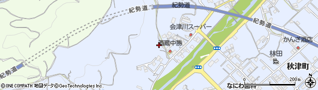 和歌山県田辺市秋津町1285周辺の地図