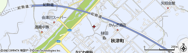和歌山県田辺市秋津町289周辺の地図