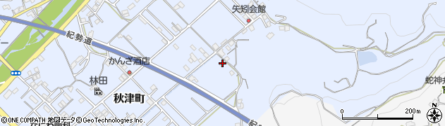 和歌山県田辺市秋津町426周辺の地図