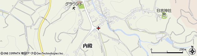 福岡県福津市内殿267周辺の地図