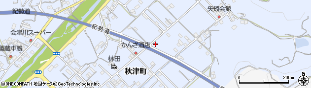 和歌山県田辺市秋津町398周辺の地図