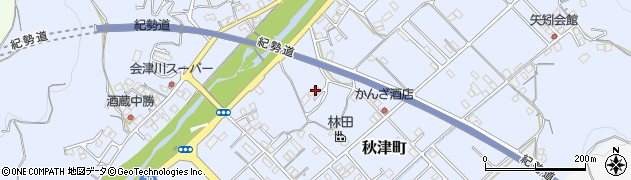和歌山県田辺市秋津町305周辺の地図