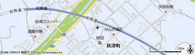 和歌山県田辺市秋津町314周辺の地図