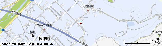 和歌山県田辺市秋津町494周辺の地図