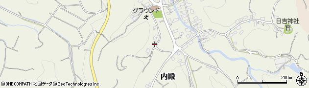 福岡県福津市内殿438周辺の地図