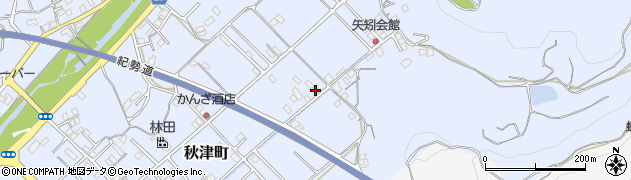 和歌山県田辺市秋津町415周辺の地図