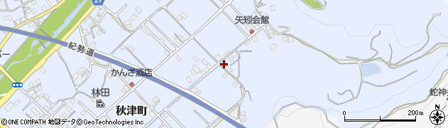 和歌山県田辺市秋津町495周辺の地図