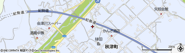 和歌山県田辺市秋津町306周辺の地図