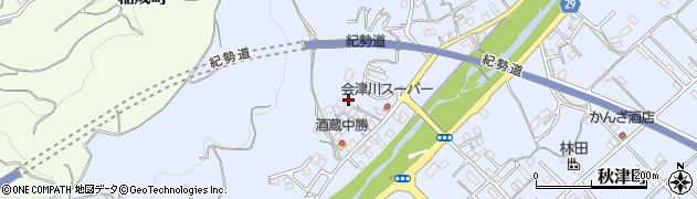 和歌山県田辺市秋津町1346周辺の地図