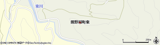 和歌山県新宮市熊野川町東周辺の地図