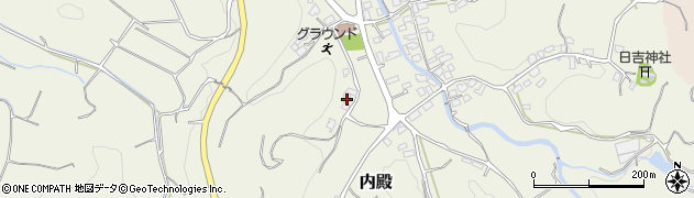 福岡県福津市内殿477周辺の地図