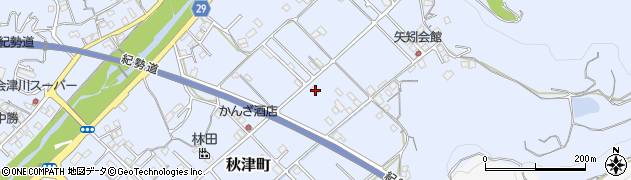 和歌山県田辺市秋津町419周辺の地図