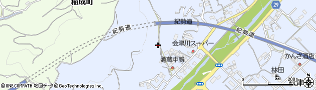 和歌山県田辺市秋津町1316周辺の地図