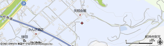 和歌山県田辺市秋津町522周辺の地図