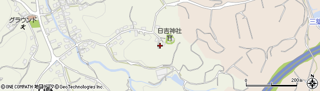 福岡県福津市内殿110周辺の地図
