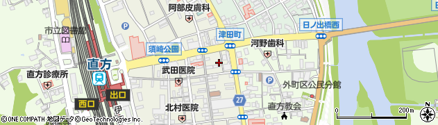 福岡県直方市古町4周辺の地図