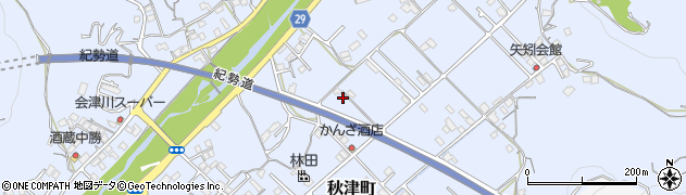 和歌山県田辺市秋津町403周辺の地図