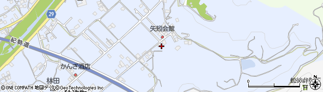 和歌山県田辺市秋津町523周辺の地図