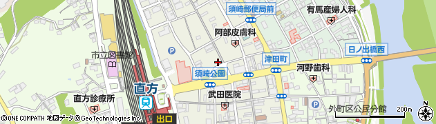 福岡県直方市須崎町2-20周辺の地図