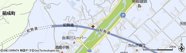 和歌山県田辺市秋津町1394周辺の地図