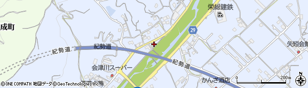 和歌山県田辺市秋津町1474周辺の地図