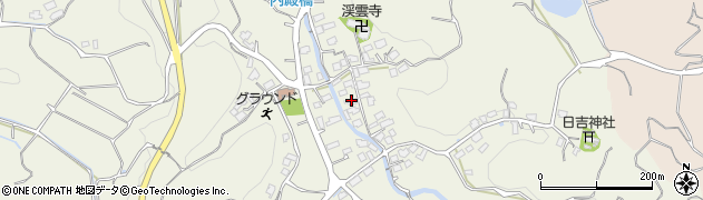 福岡県福津市内殿637周辺の地図