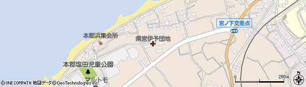 愛媛県伊予市尾崎209周辺の地図