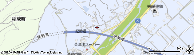 和歌山県田辺市秋津町1406周辺の地図