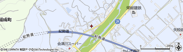 和歌山県田辺市秋津町1465周辺の地図