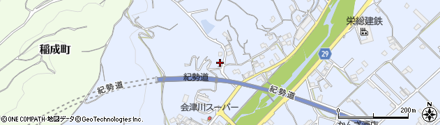 和歌山県田辺市秋津町1383周辺の地図