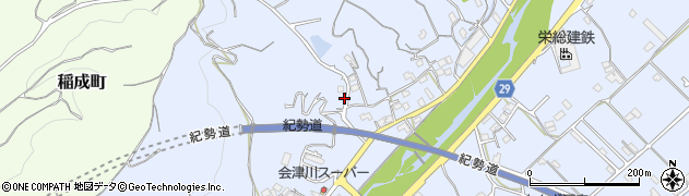 和歌山県田辺市秋津町1384周辺の地図