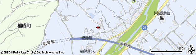 和歌山県田辺市秋津町1376周辺の地図