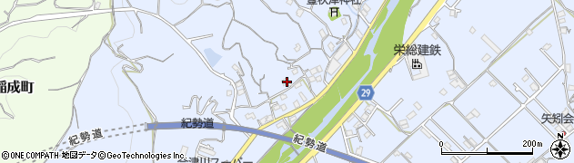 和歌山県田辺市秋津町1455周辺の地図